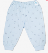 Quần dài sơ sinh Miomio in hình mèo mây xanh